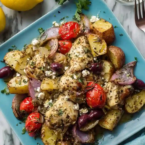 greek chicken foil packets