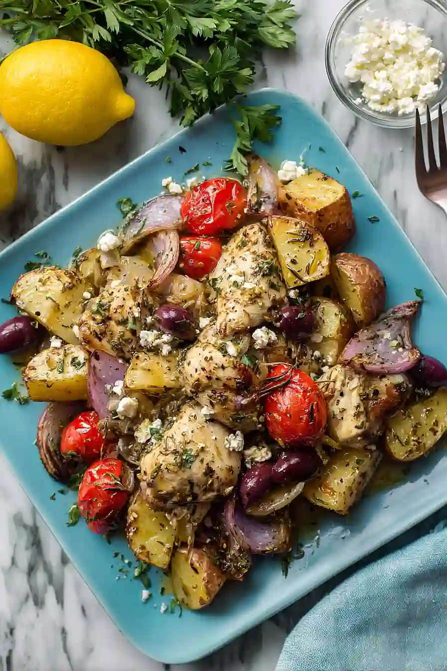 greek chicken foil packets