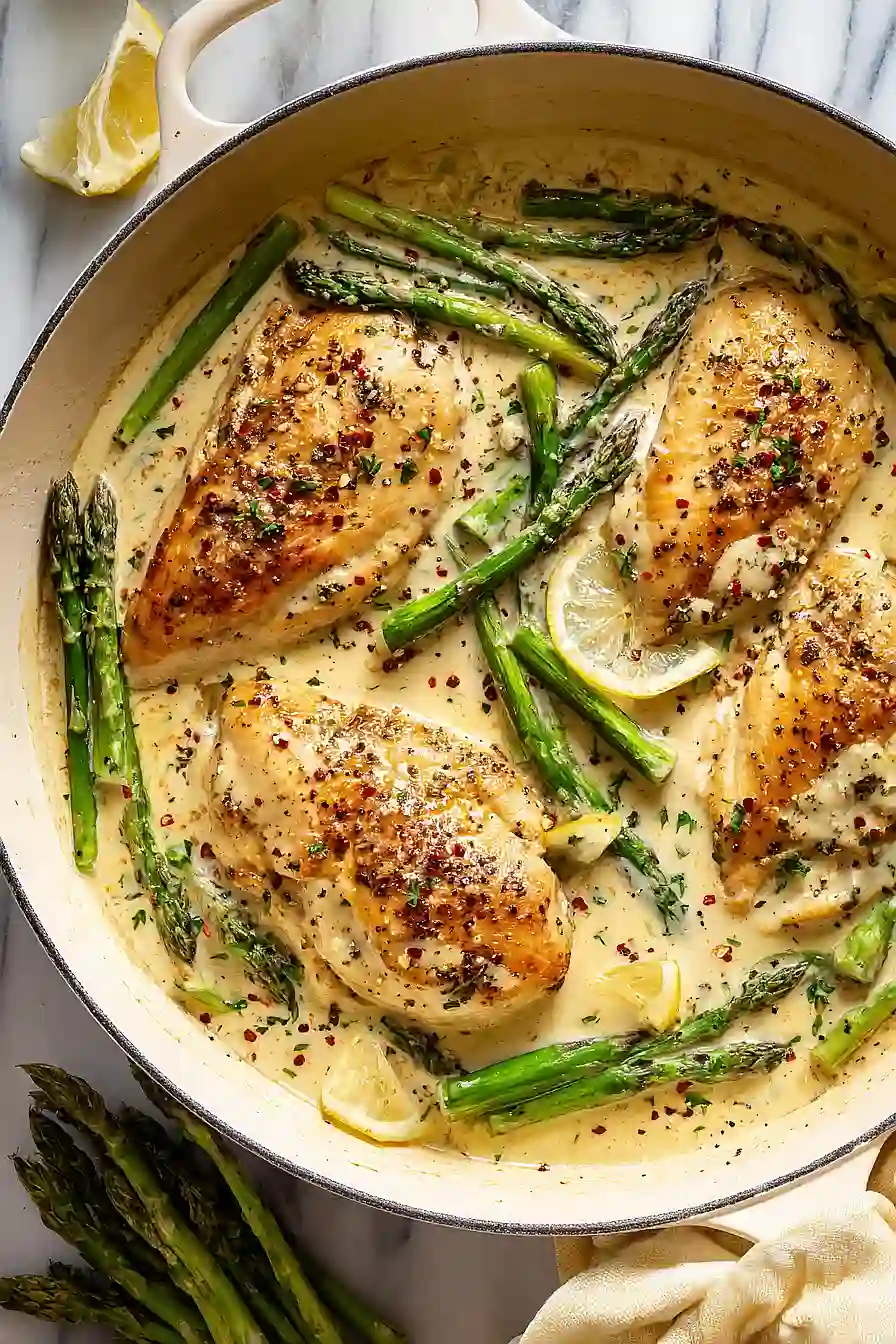 lemon chicken with asparagus