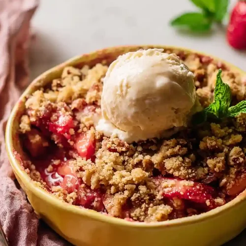 paleo rhubarb crisp