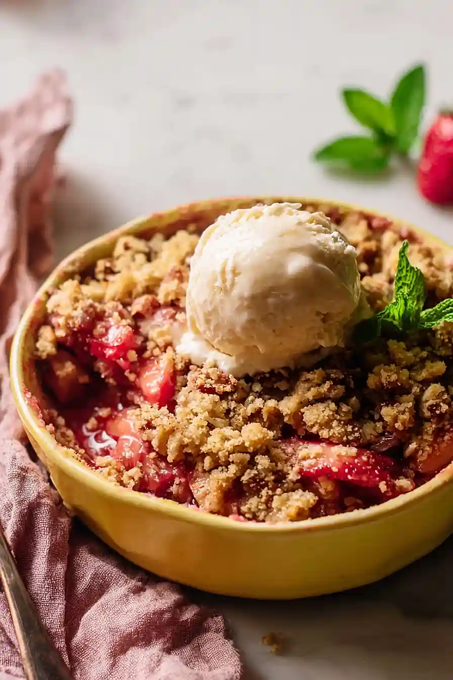 paleo rhubarb crisp