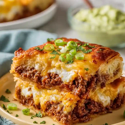 hamburger and crescent roll casserole