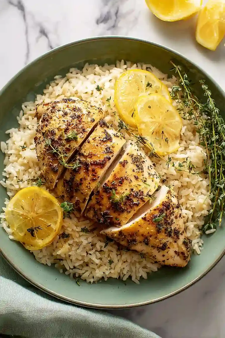 lemon herb chicken and rice