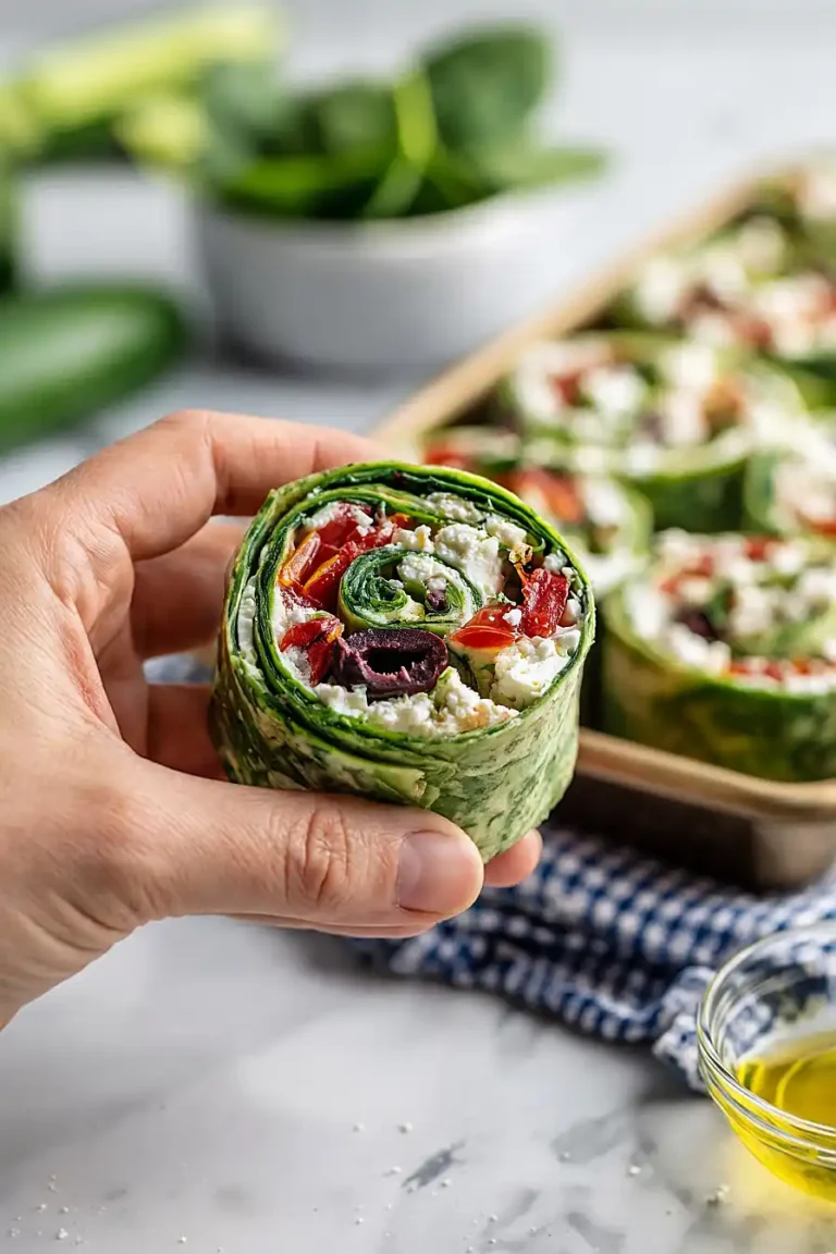 greek salad pinwheels