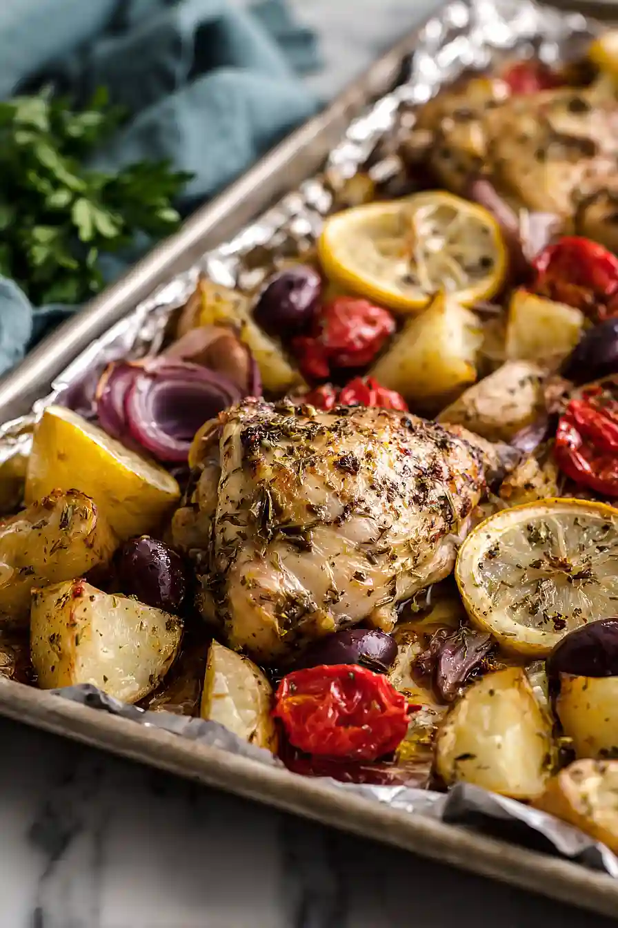 greek chicken foil packets