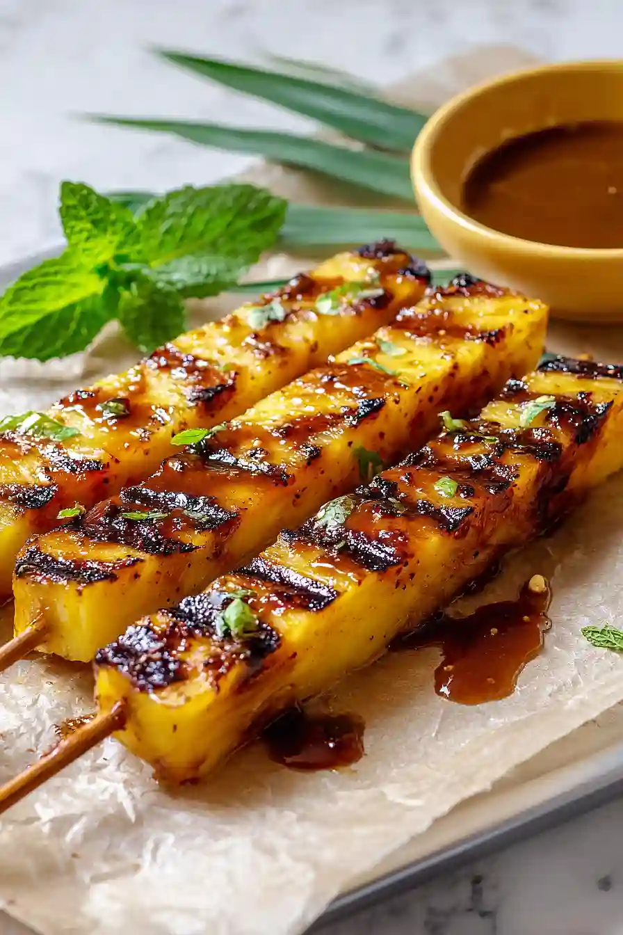 grilled pineapple skewers