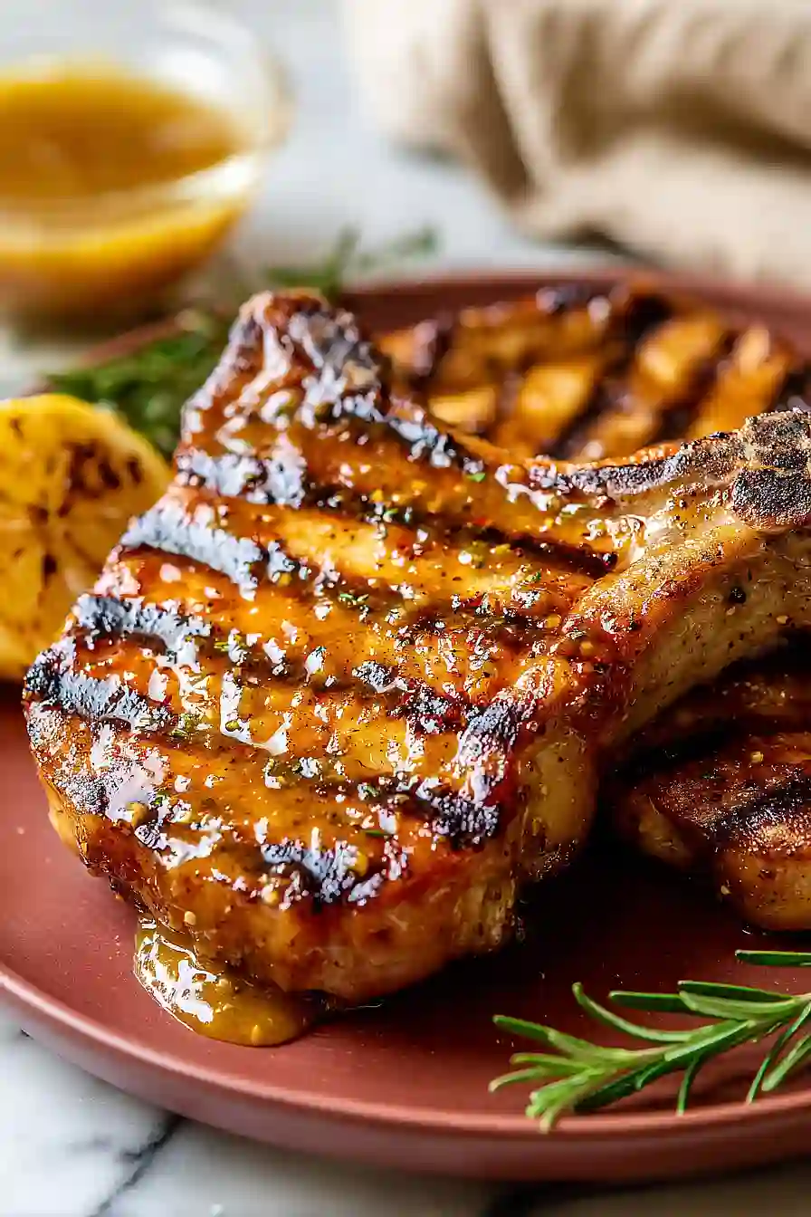 honey mustard grilled pork chops