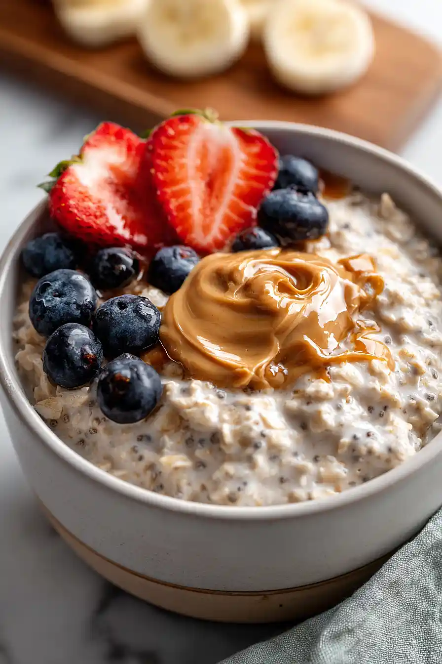 High Protein Cottage Cheese Overnight Oats