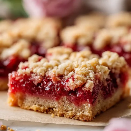 strawberry rhubarb bars