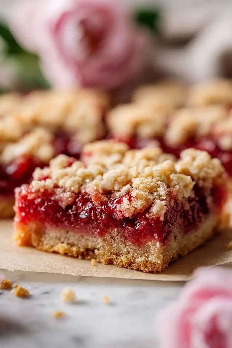 strawberry rhubarb bars