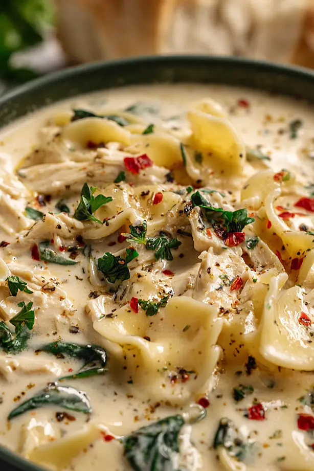 Crockpot White Lasagna Soup