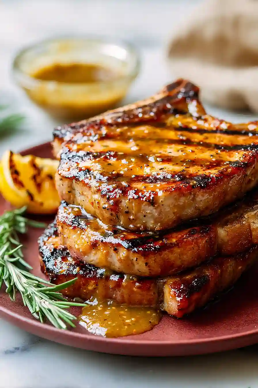 honey mustard grilled pork chops