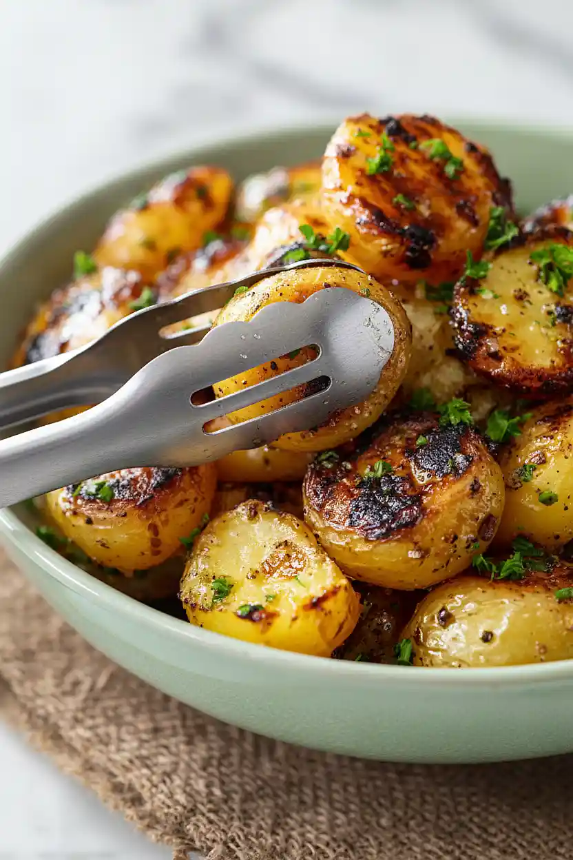 grilled baby potatoes