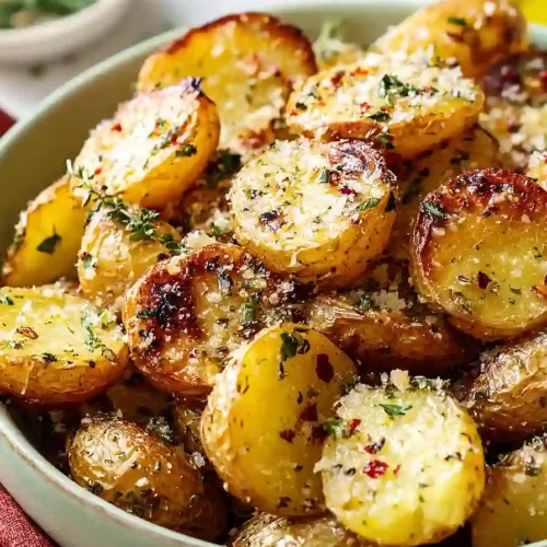 grilled garlic herb potatoes