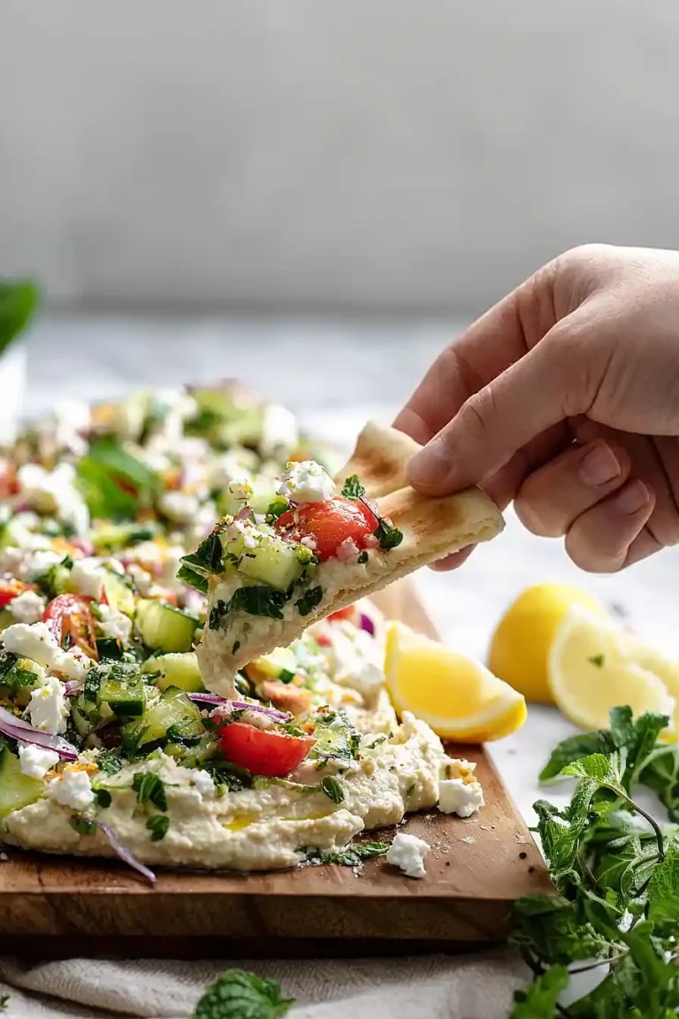 greek salad hummus board