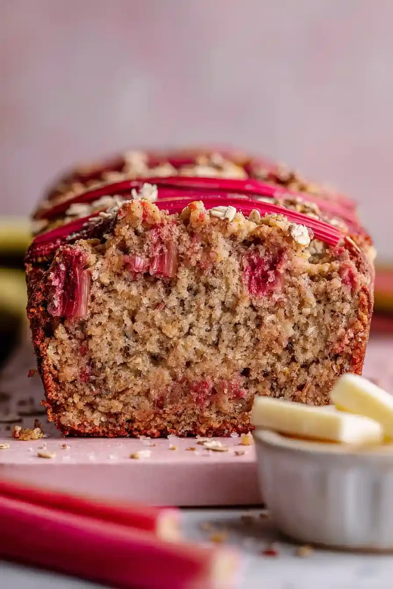 vegan rhubarb bread