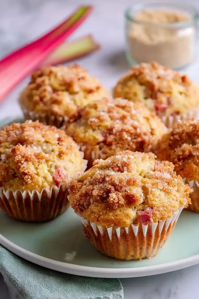 keto rhubarb muffins