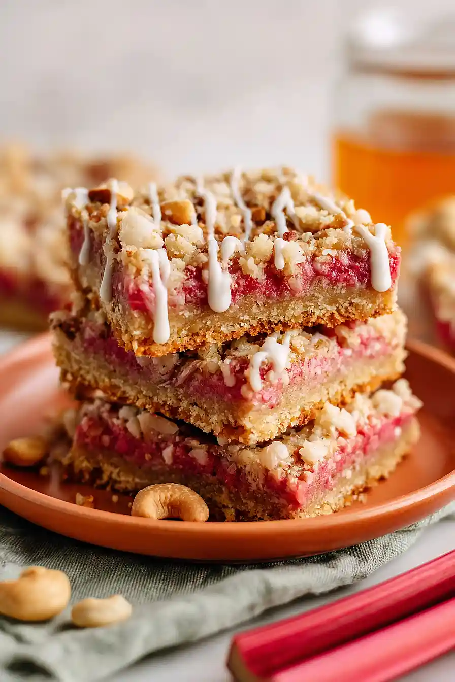 paleo rhubarb bars