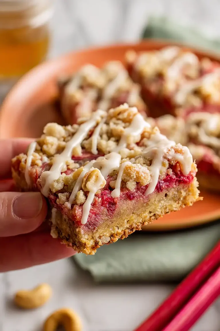 paleo rhubarb bars
