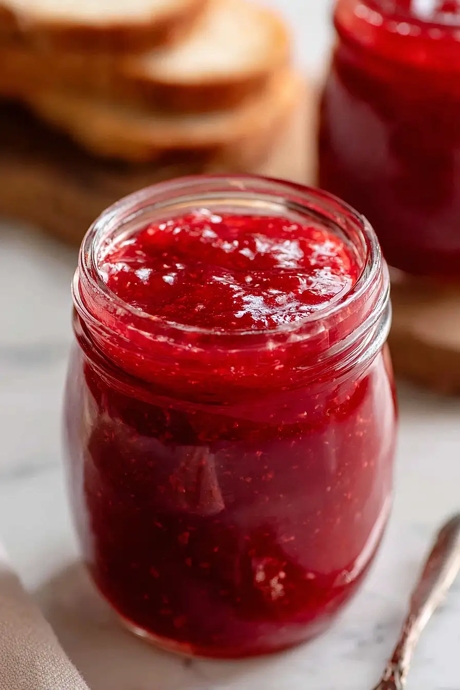 rhubarb jam with jello