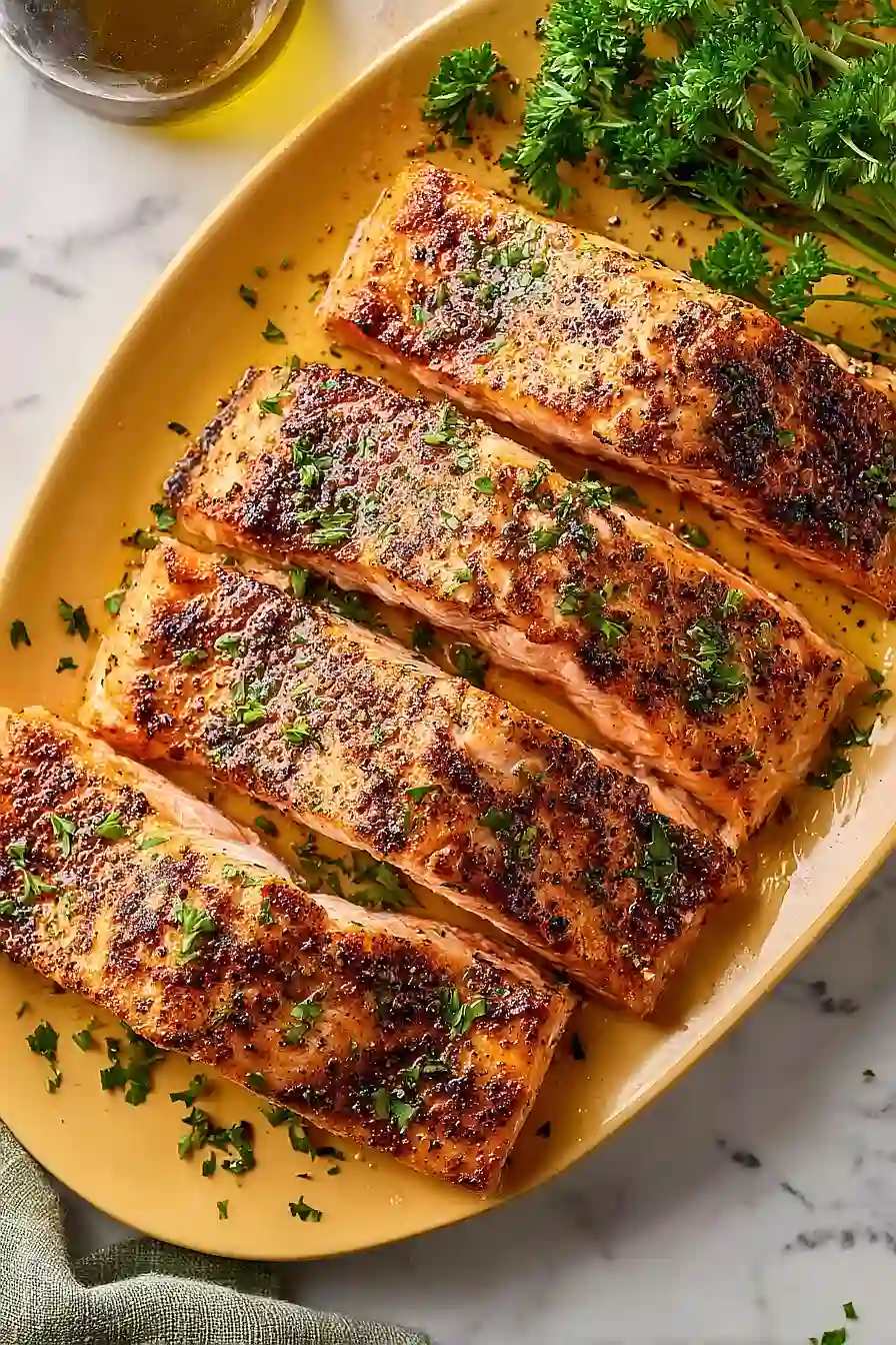 grilled salmon fillet
