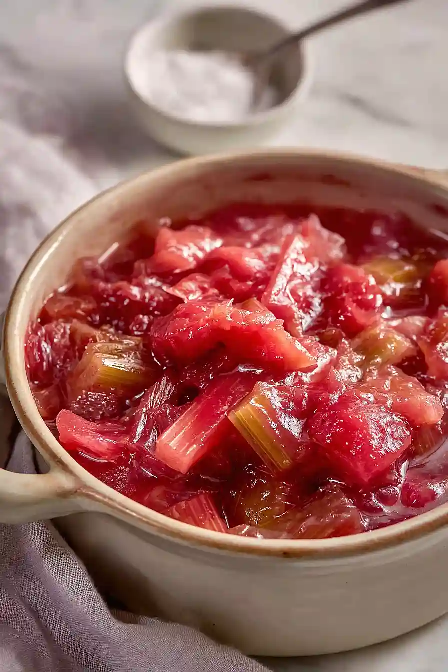 Smooth Sugar Free Rhubarb Compote