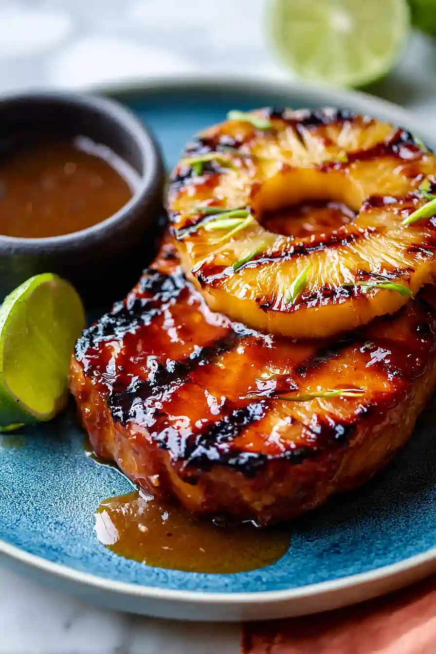 grilled hawaiian pork chops
