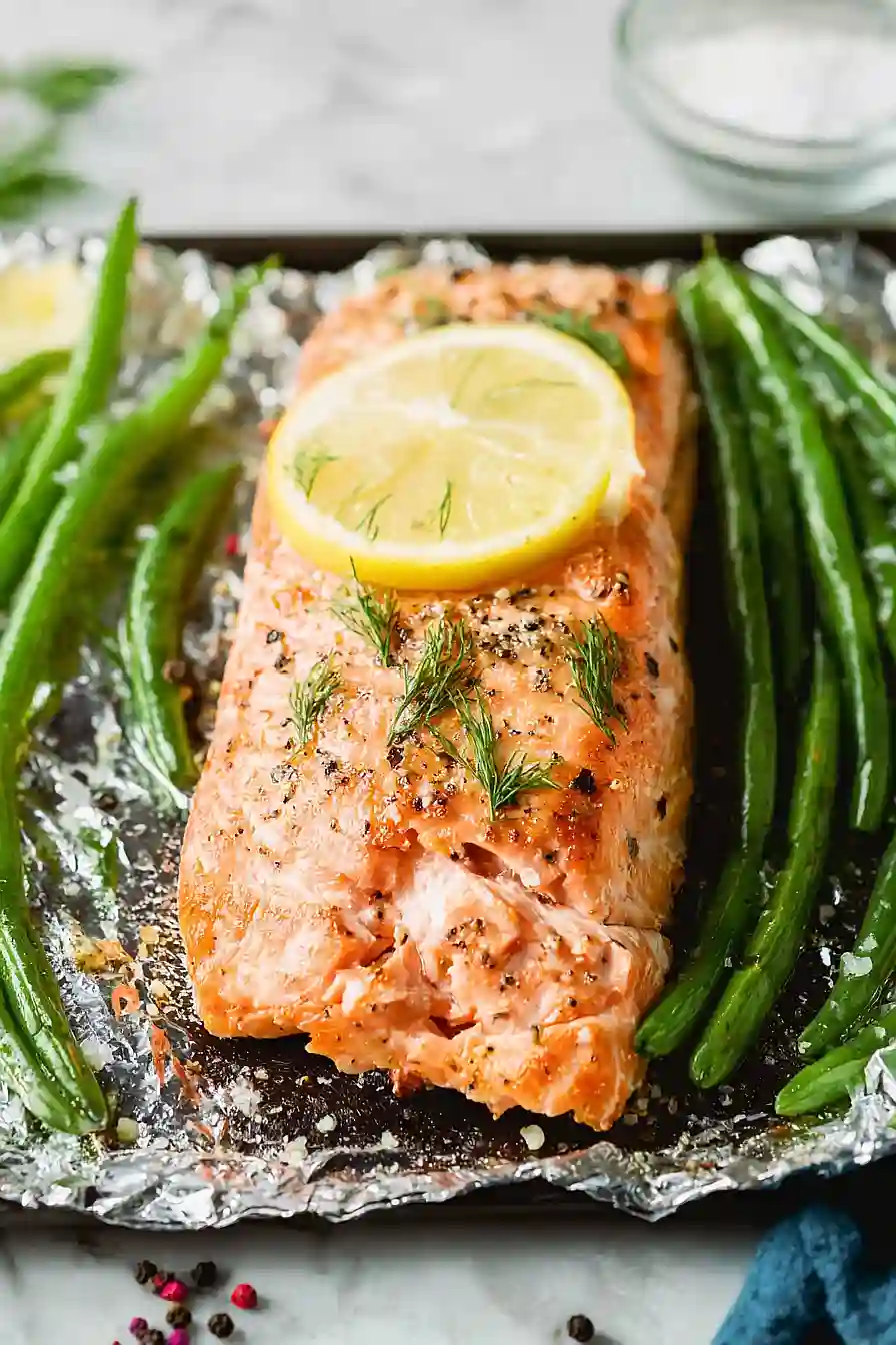 grilled salmon in foil