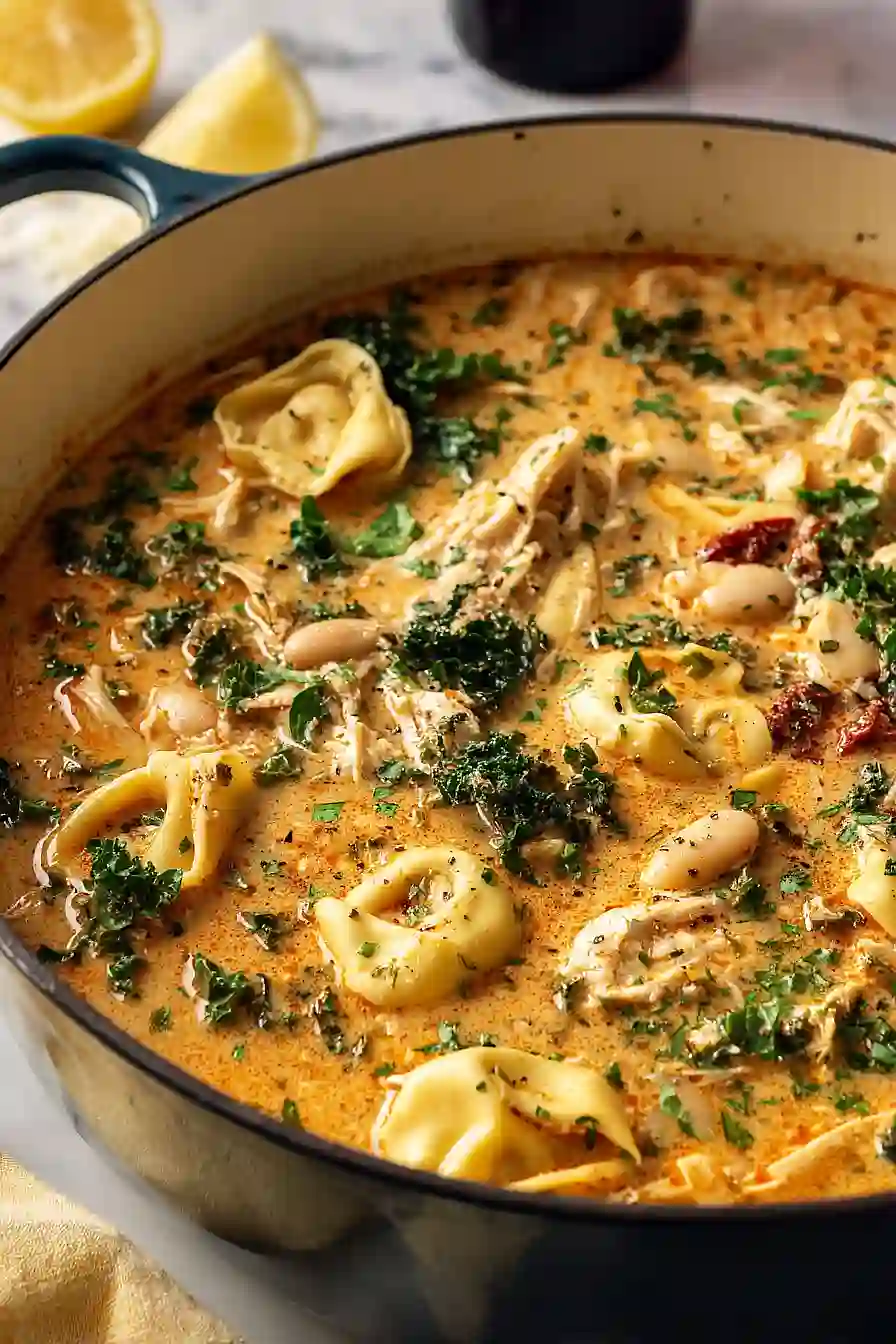 Marry Me Chicken Tortellini Soup