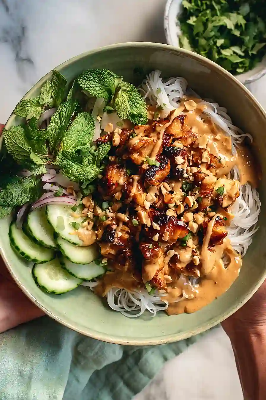 Thai Peanut Chicken Bowls