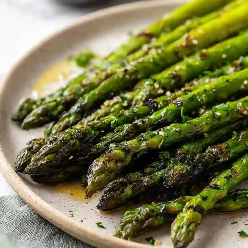 grilled lemon garlic asparagus
