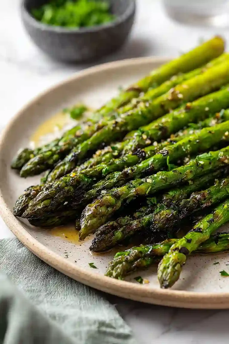 grilled lemon garlic asparagus
