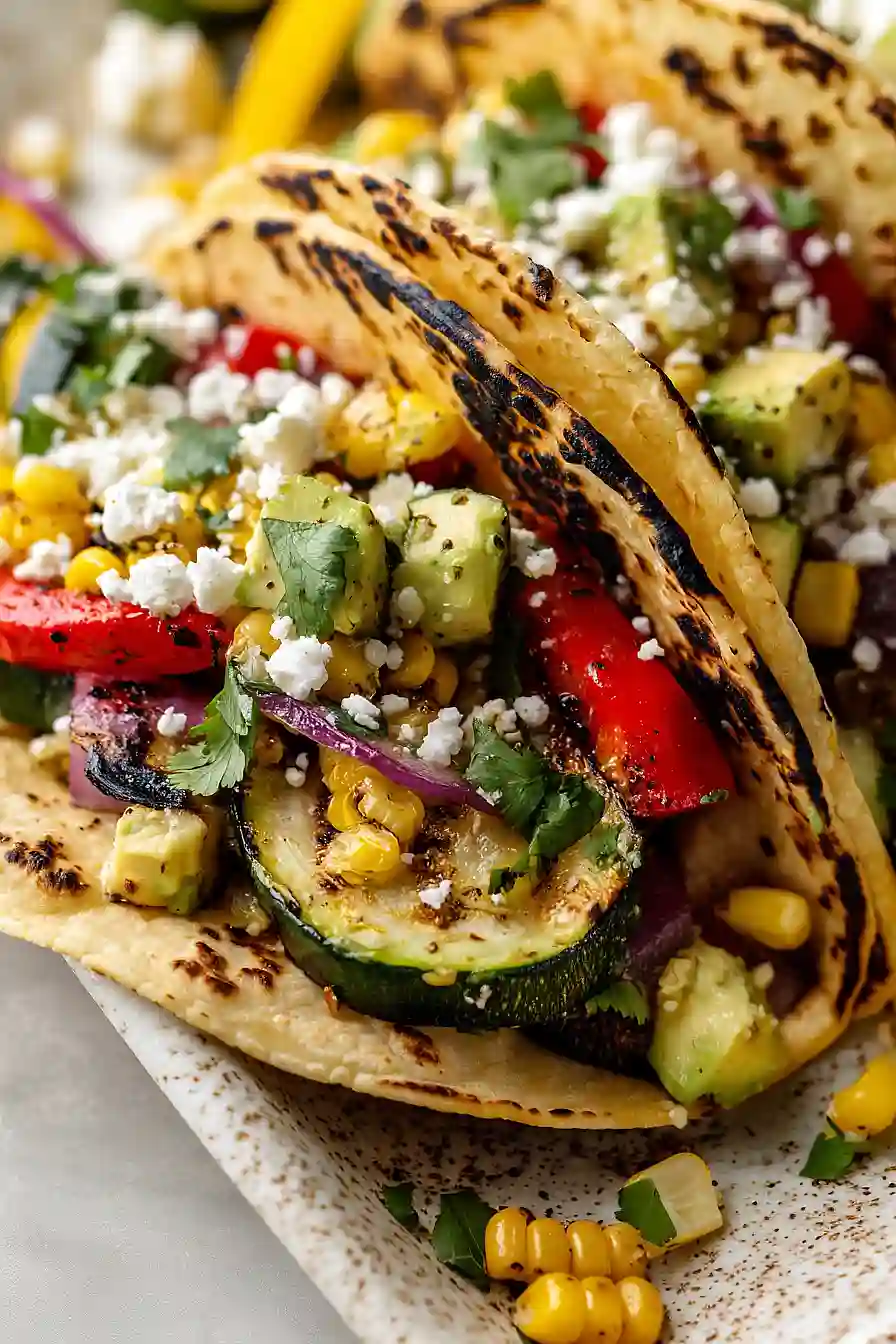 grilled vegetable tacos