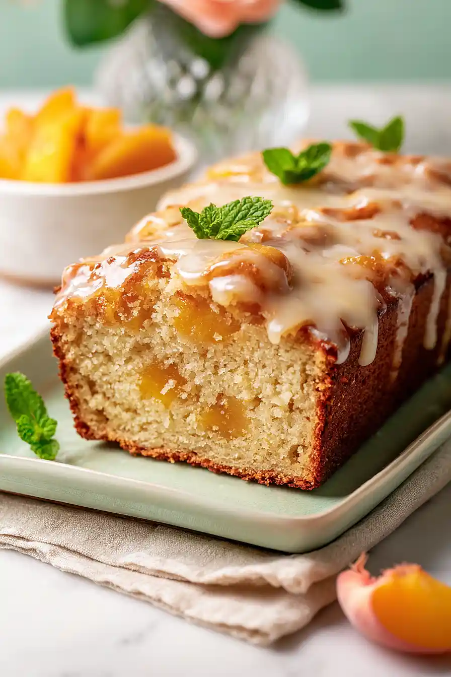 peach cobbler bread