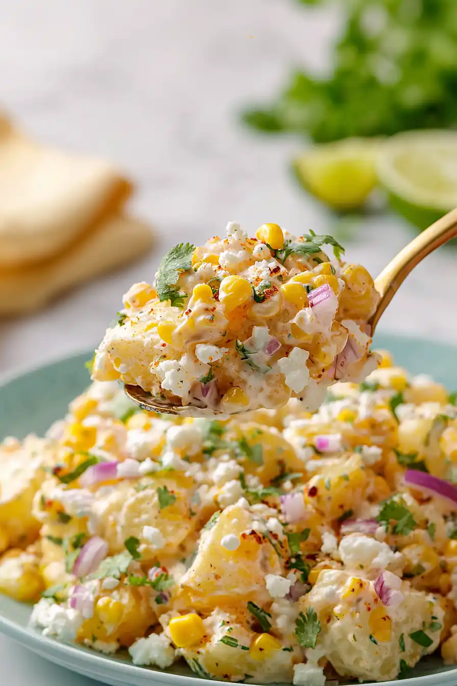 mexican street corn potato salad (no pasta)