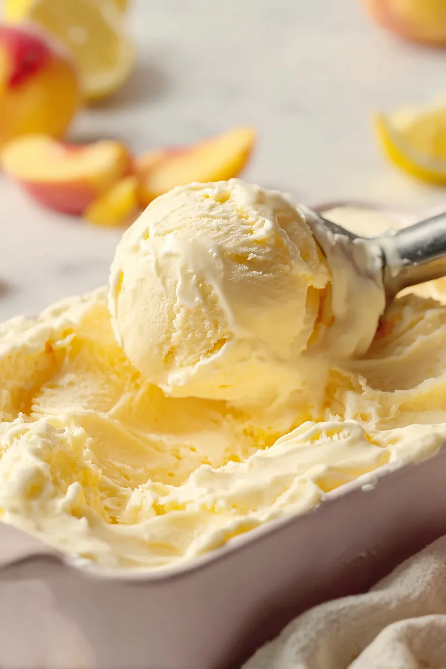 georgia peach ice cream