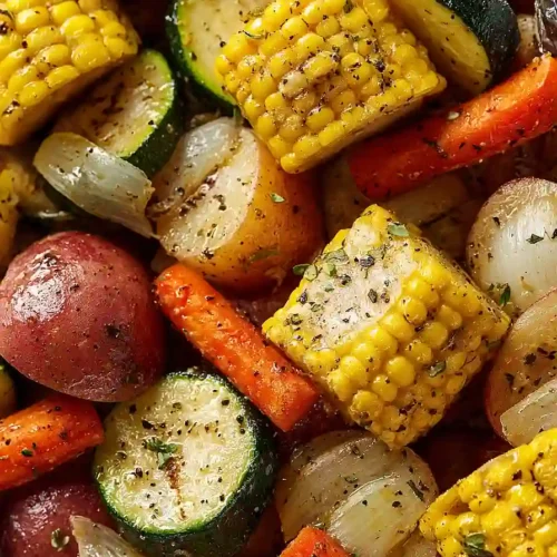 grilled vegetables foil packets