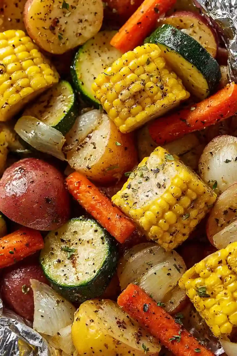 grilled vegetables foil packets