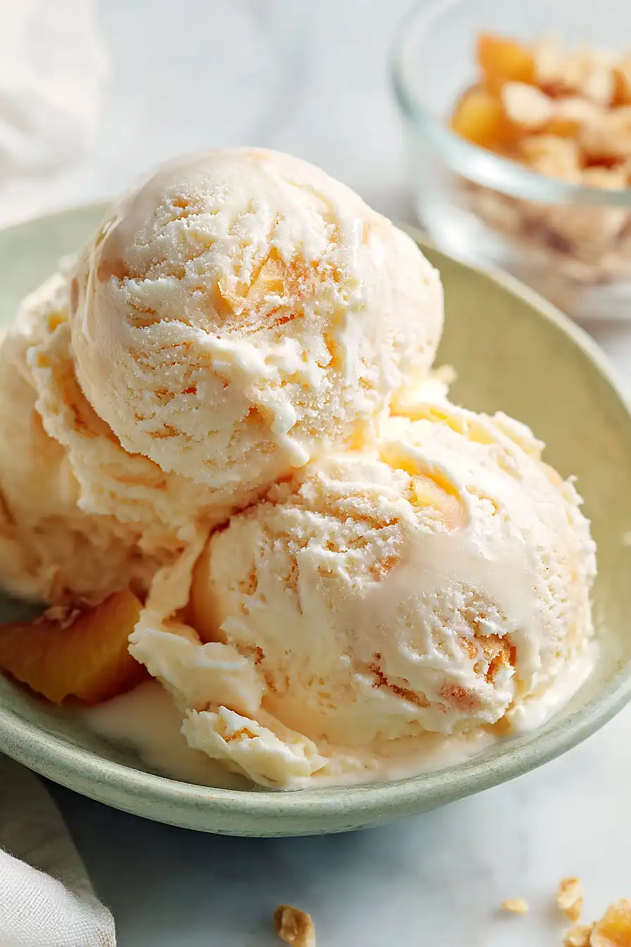 peach frozen yogurt