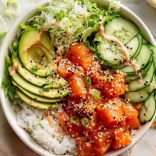 salmon poke bowls