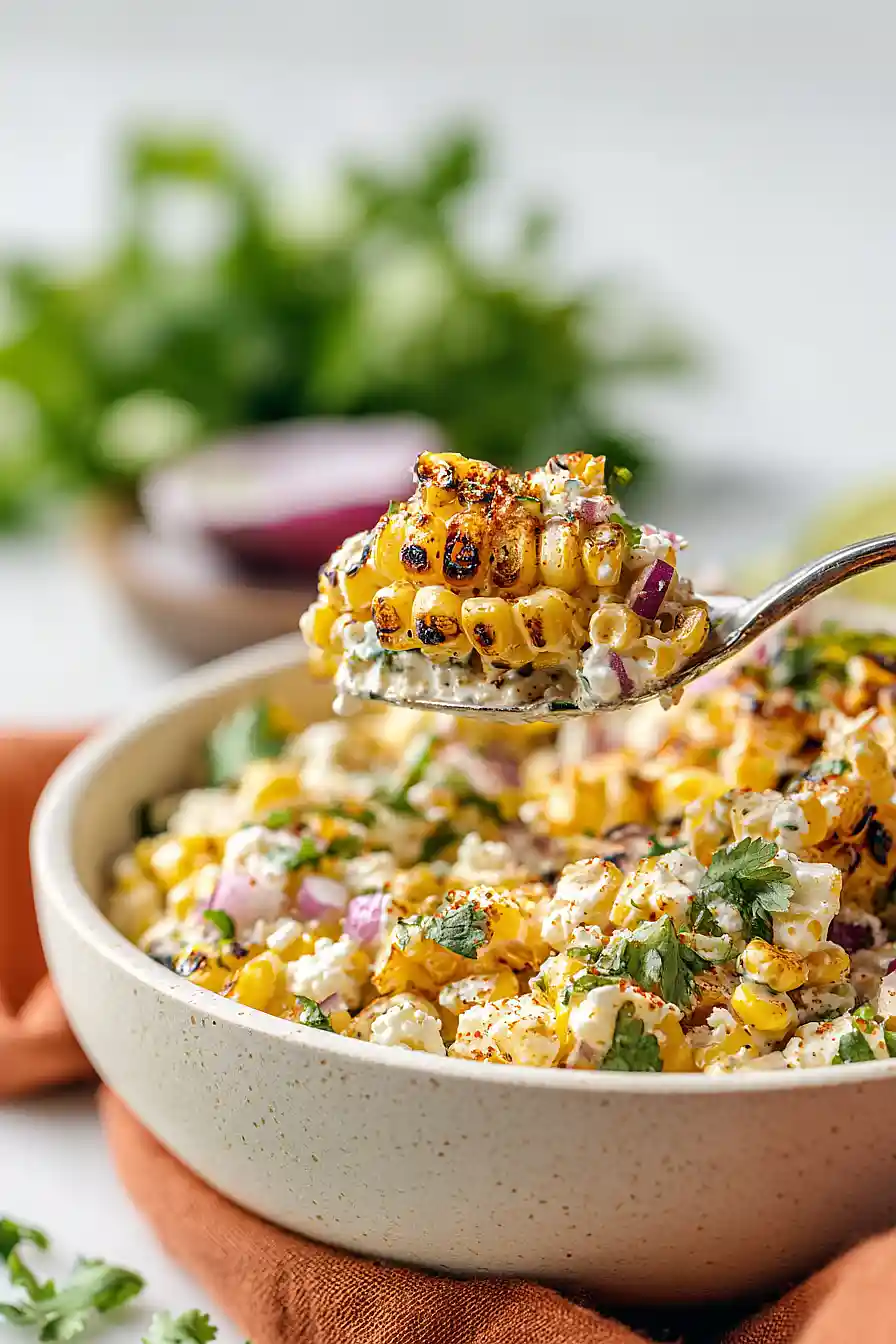 grilled mexican street corn salad (no pasta)