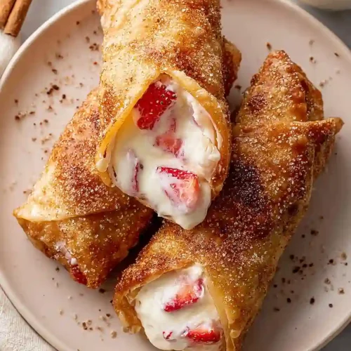 strawberry cheesecake chimichangas
