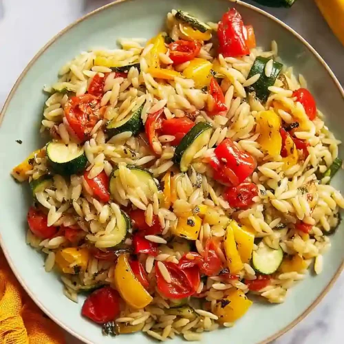Roasted Vegetable Orzo Salad