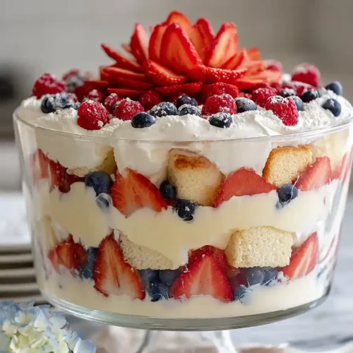fresh berry trifle