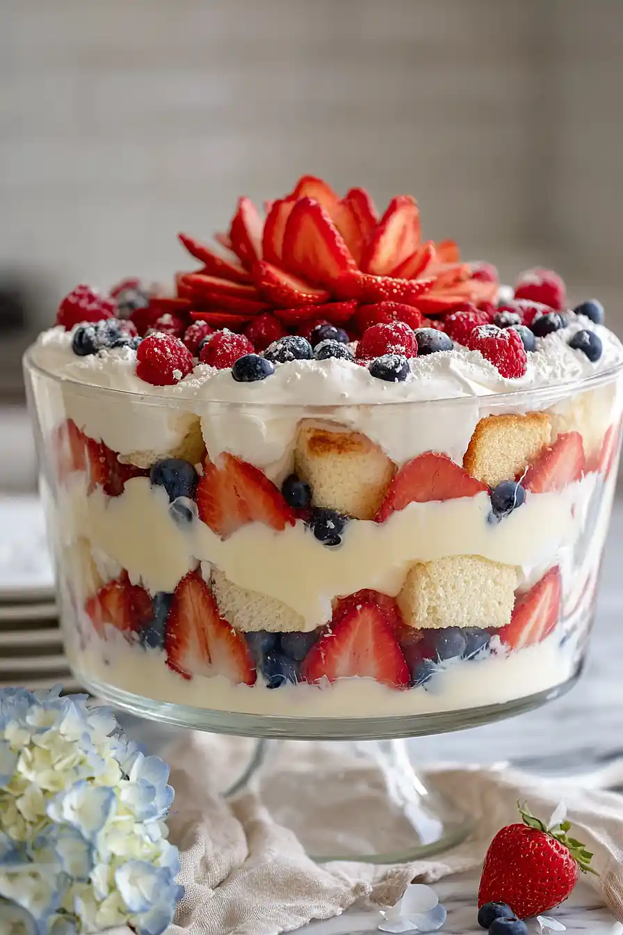 fresh berry trifle