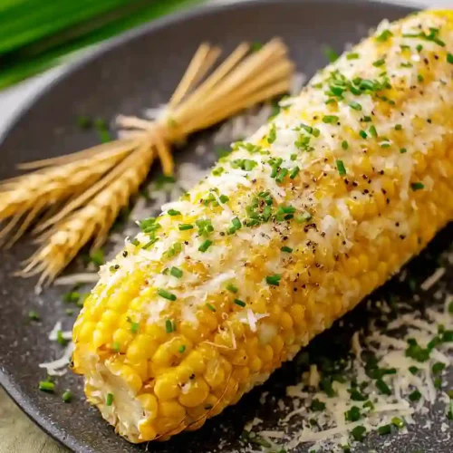 corn on the cob with parmesan cheese