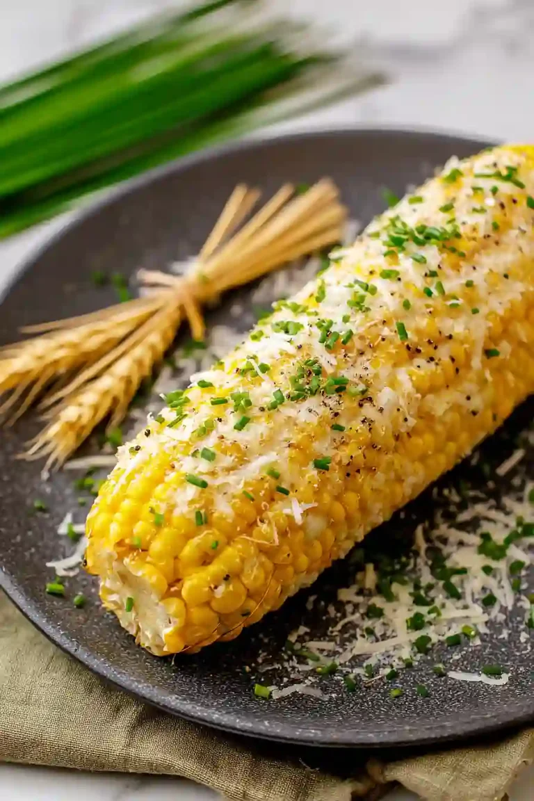 corn on the cob with parmesan cheese