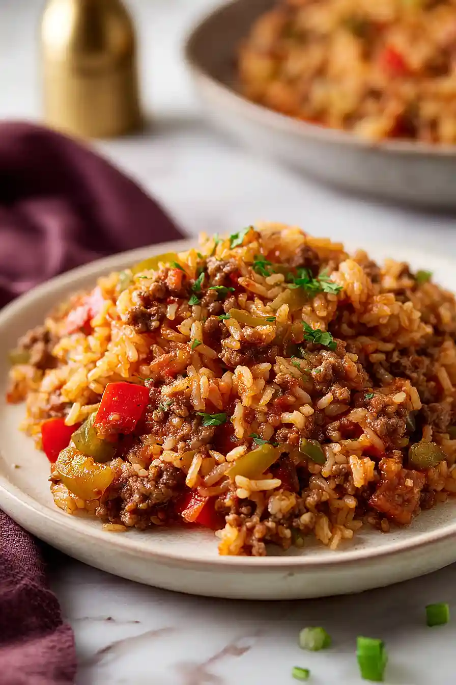 ground beef jambalaya