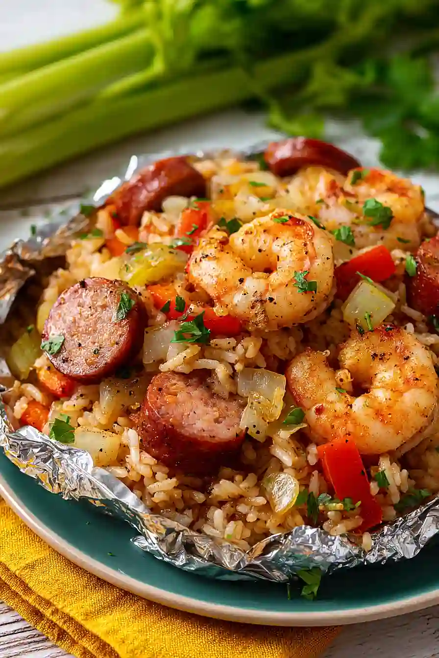 jambalaya foil packet