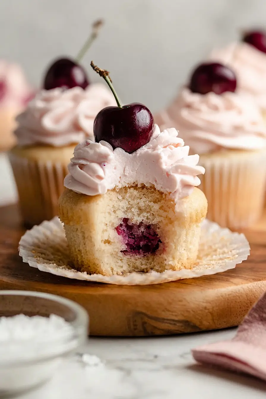 cherry cupcakes